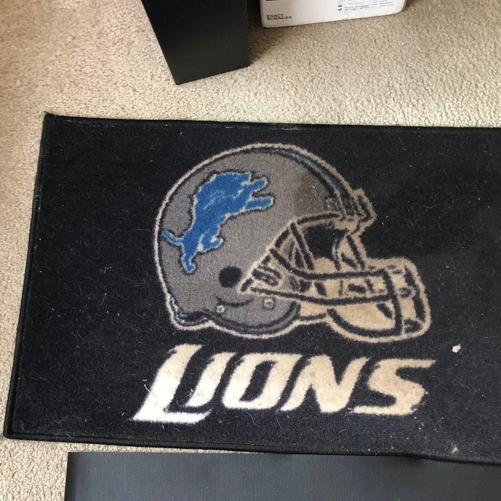 Black Helmet Logo Doormat